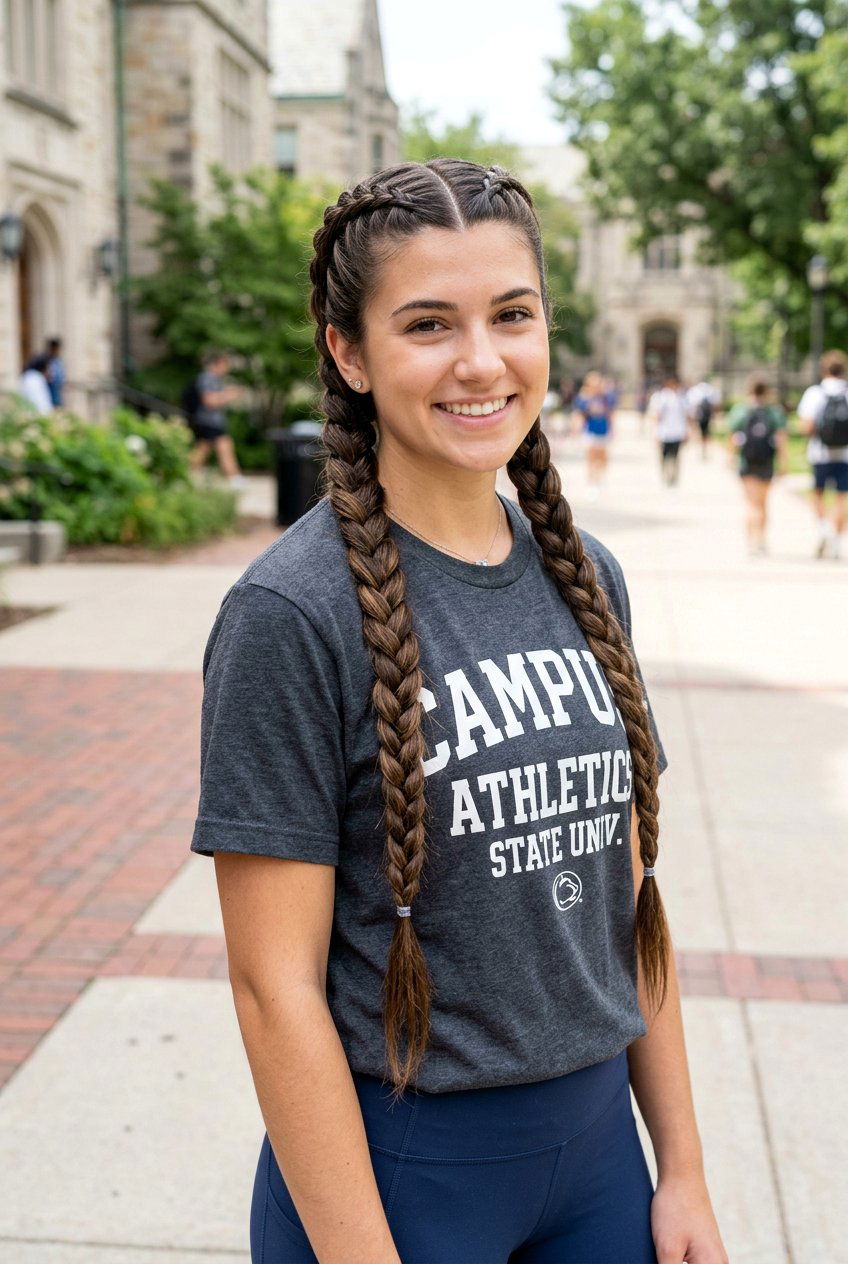 Double Dutch Braids - 20 easy library hairstyle for college girls - 20 easy library hairstyle for college girls