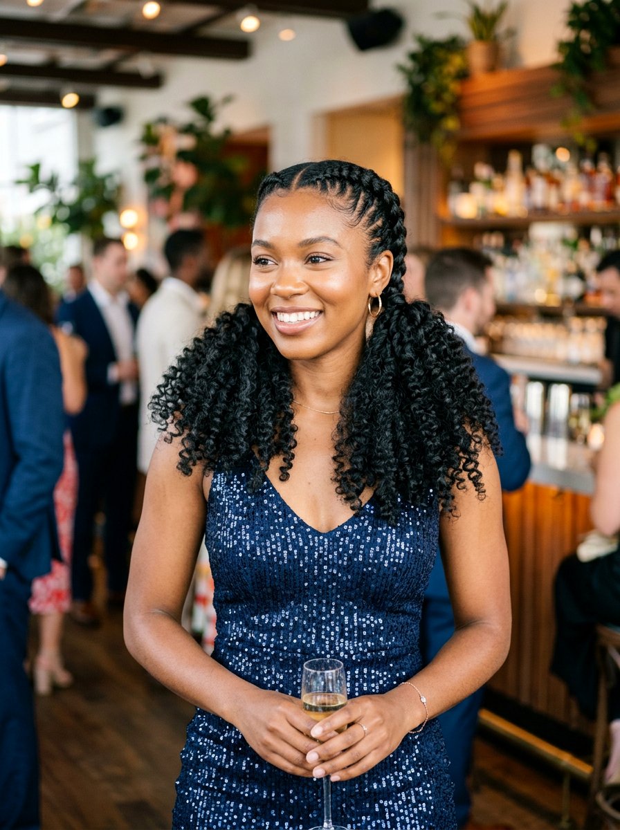 Double Dutch Braids Curly Ends - 20 homecoming hairstyles for curly hair - 20 homecoming hairstyles for curly hair