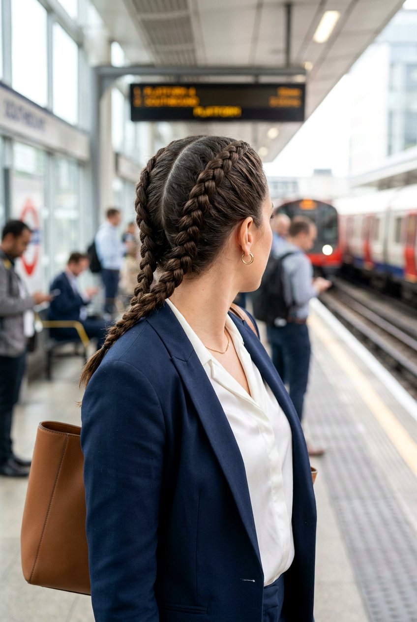 Double Dutch Braids For Humidity - 20 work hairstyle for humid weather - 20 work hairstyle for humid weather