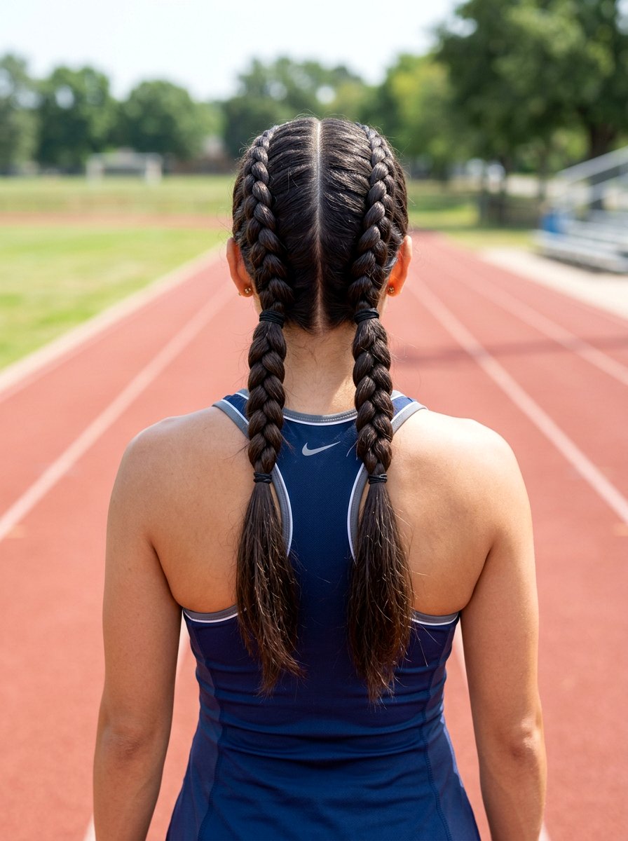 Double Dutch Braids For Pickleball - 20 pickleball hairstyles - 20 pickleball hairstyles