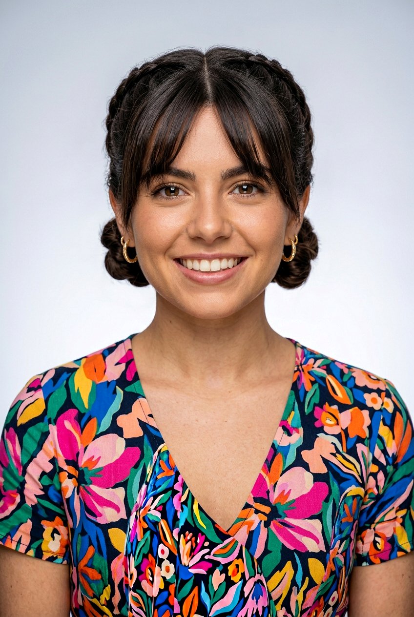 Double Dutch Braids Into Buns - 20 wedding guest hairstyle for women with bangs - 20 wedding guest hairstyle for women with bangs