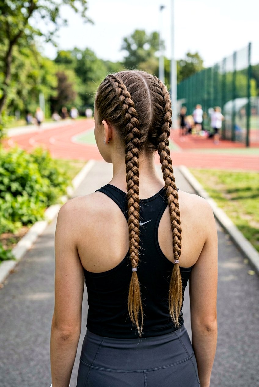 Double Dutch Braids Long Hair - 20 school hairstyle for teenage girls with long hair - 20 school hairstyle for teenage girls with long hair