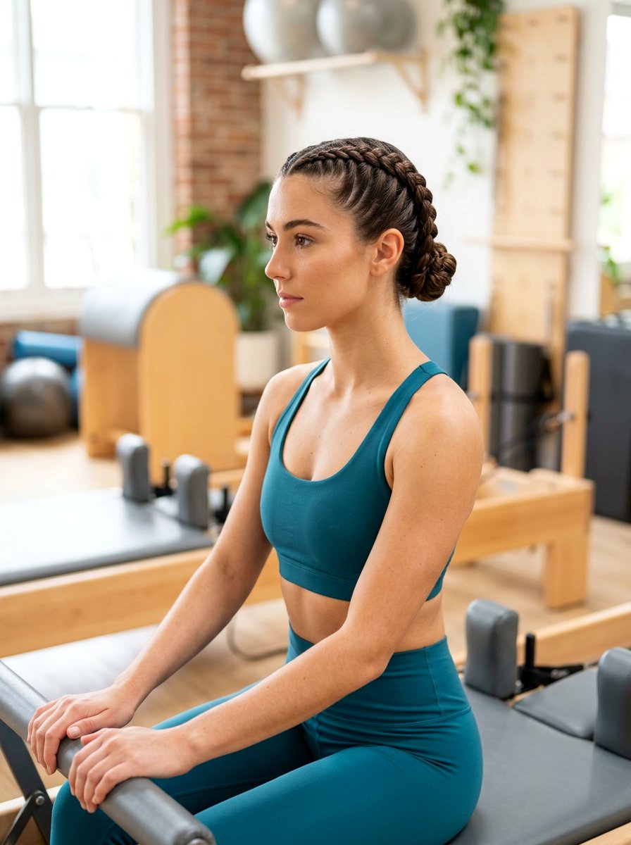 Double Dutch Braids Pilates Hairstyle - 20 pilates hairstyles for women - 20 pilates hairstyles for women