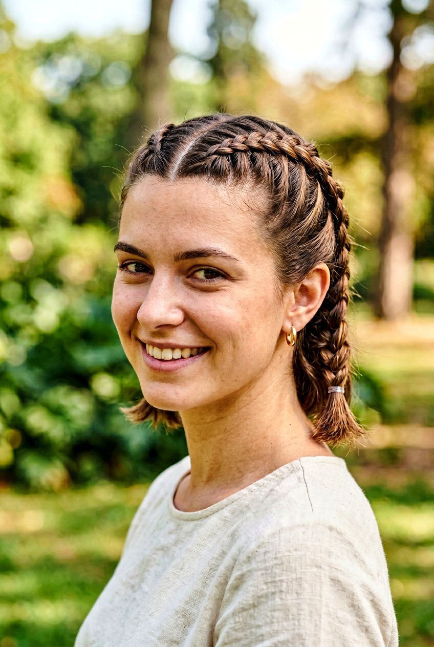 Double Dutch Braids Short Hair - 20 easy hairstyles for short hair - 20 easy hairstyles for short hair