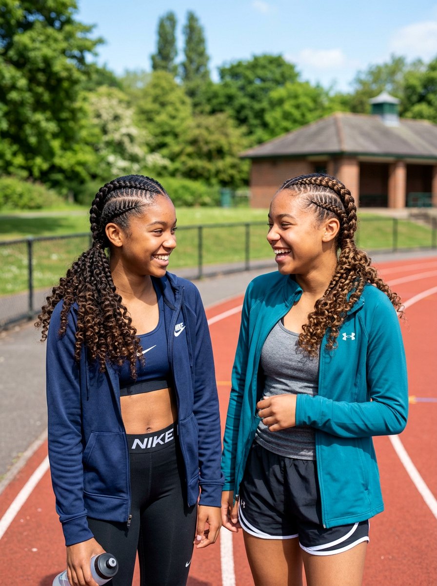 Double Dutch Braids With Curly Ends - 20 cute hairstyle for teenage girls curls - 20 cute hairstyle for teenage girls curls