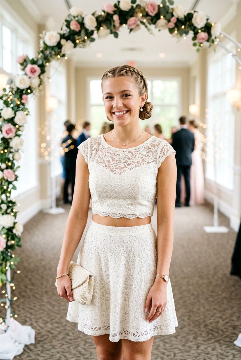 Double French Braid Buns Homecoming - 20 homecoming hairstyle for teenage girls - 20 homecoming hairstyle for teenage girls