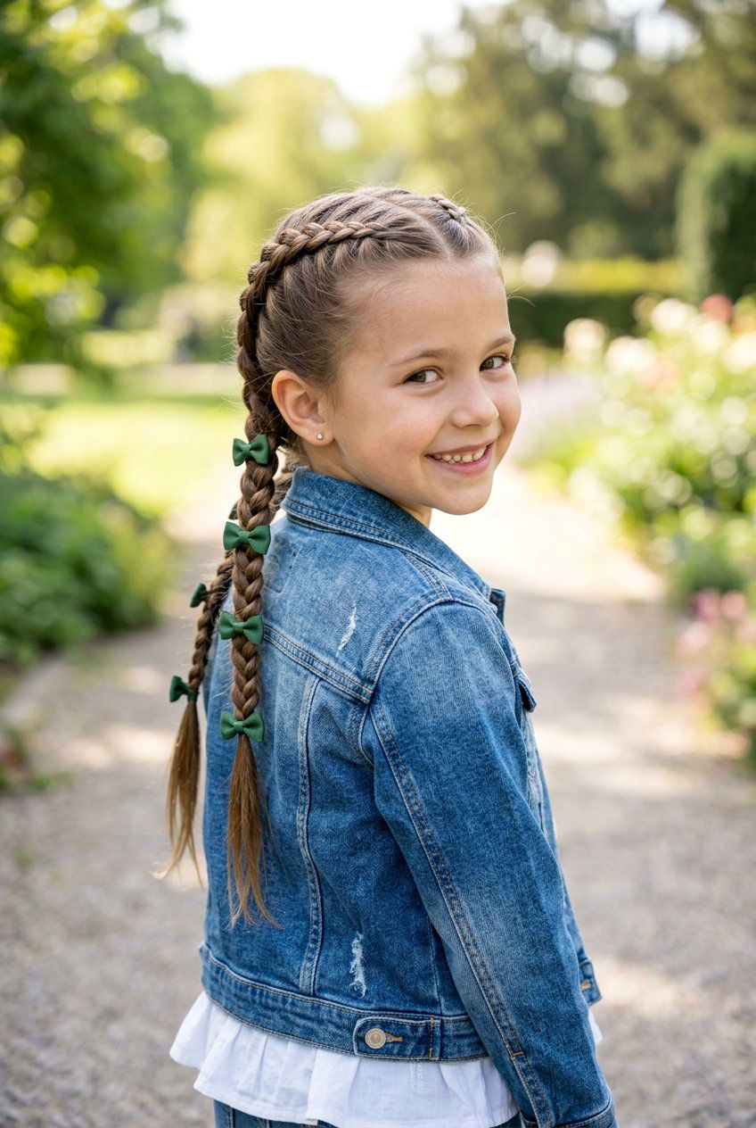 20 Sweet Bow Hairstyle For Little Girls You Must Try Now