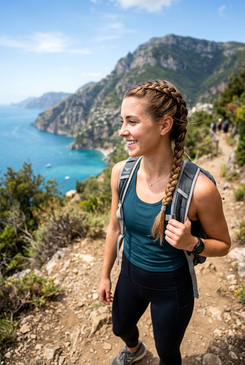Double French Braids For Active Days - 20 tropical vacation hairstyles - 20 tropical vacation hairstyles