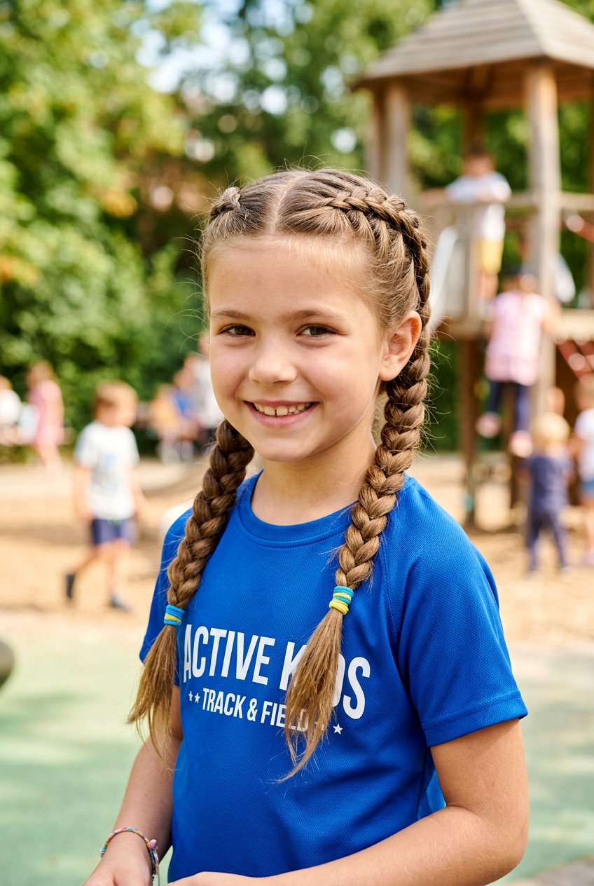 Double French Braids For Little Girls - 20 kindergarten hairstyles for girls - 20 kindergarten hairstyles for girls