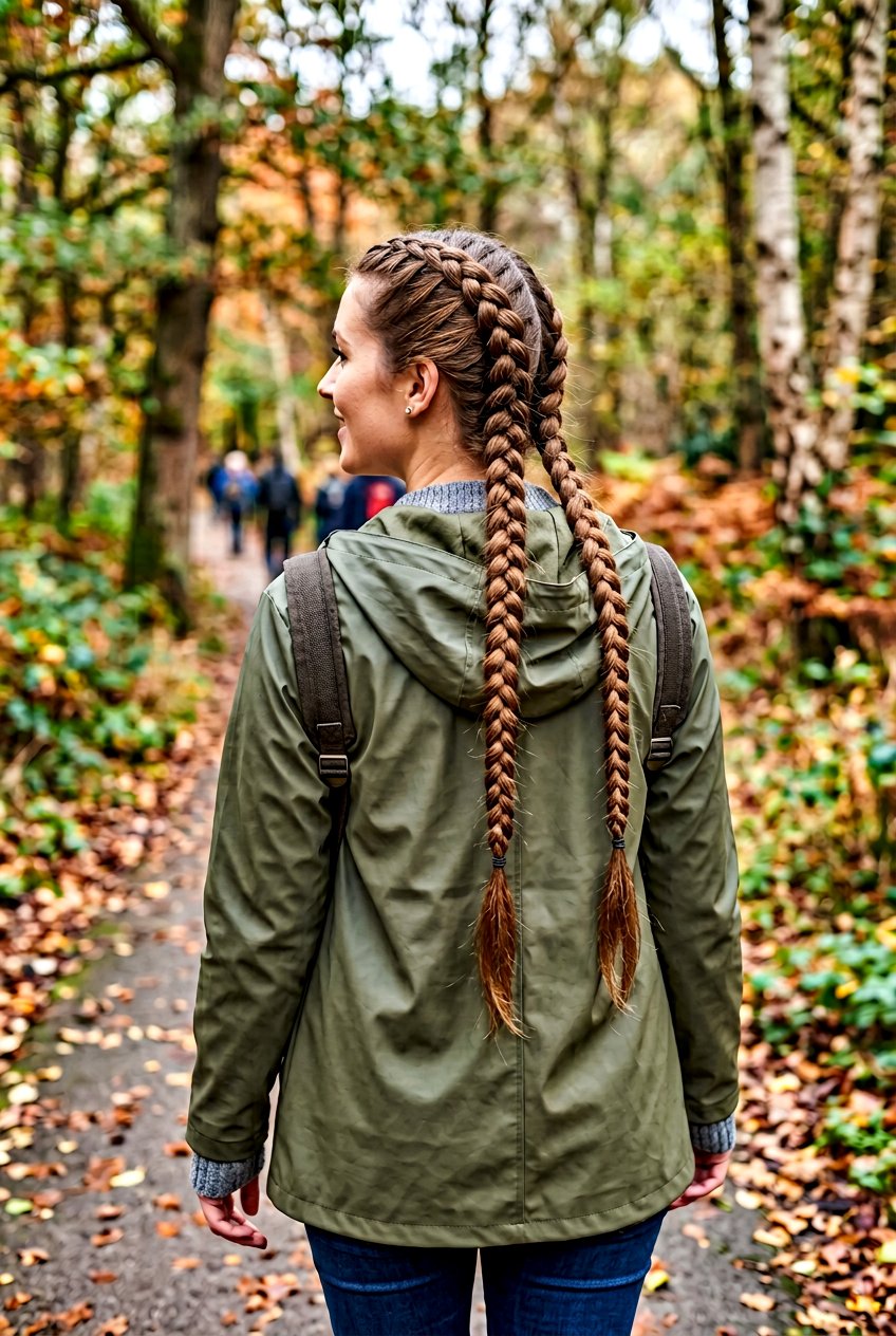 Double French Braids for Long Hair - 20 monsoon hairstyle for long hair - 20 monsoon hairstyle for long hair