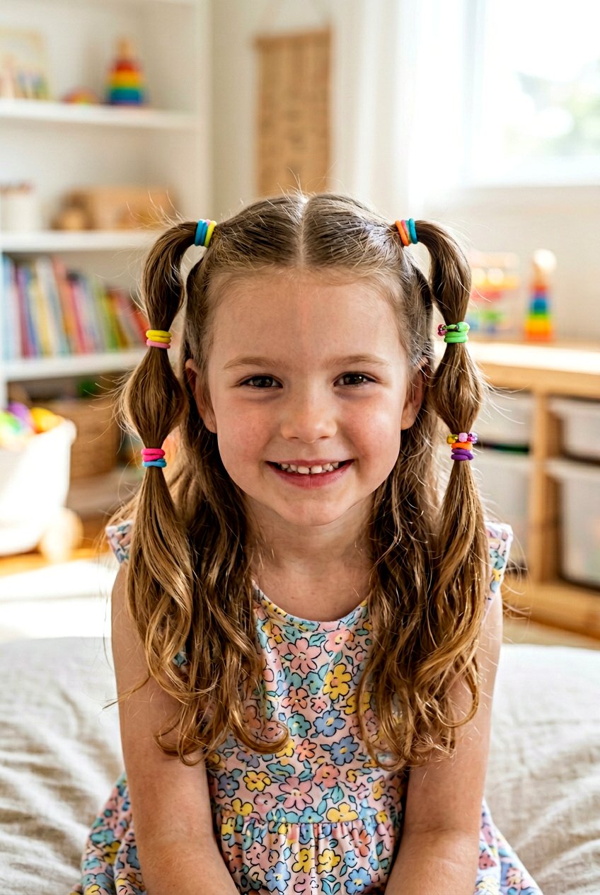 Double Half Up Ponytail - 20 half up ponytail for little girls - 20 half up ponytail for little girls