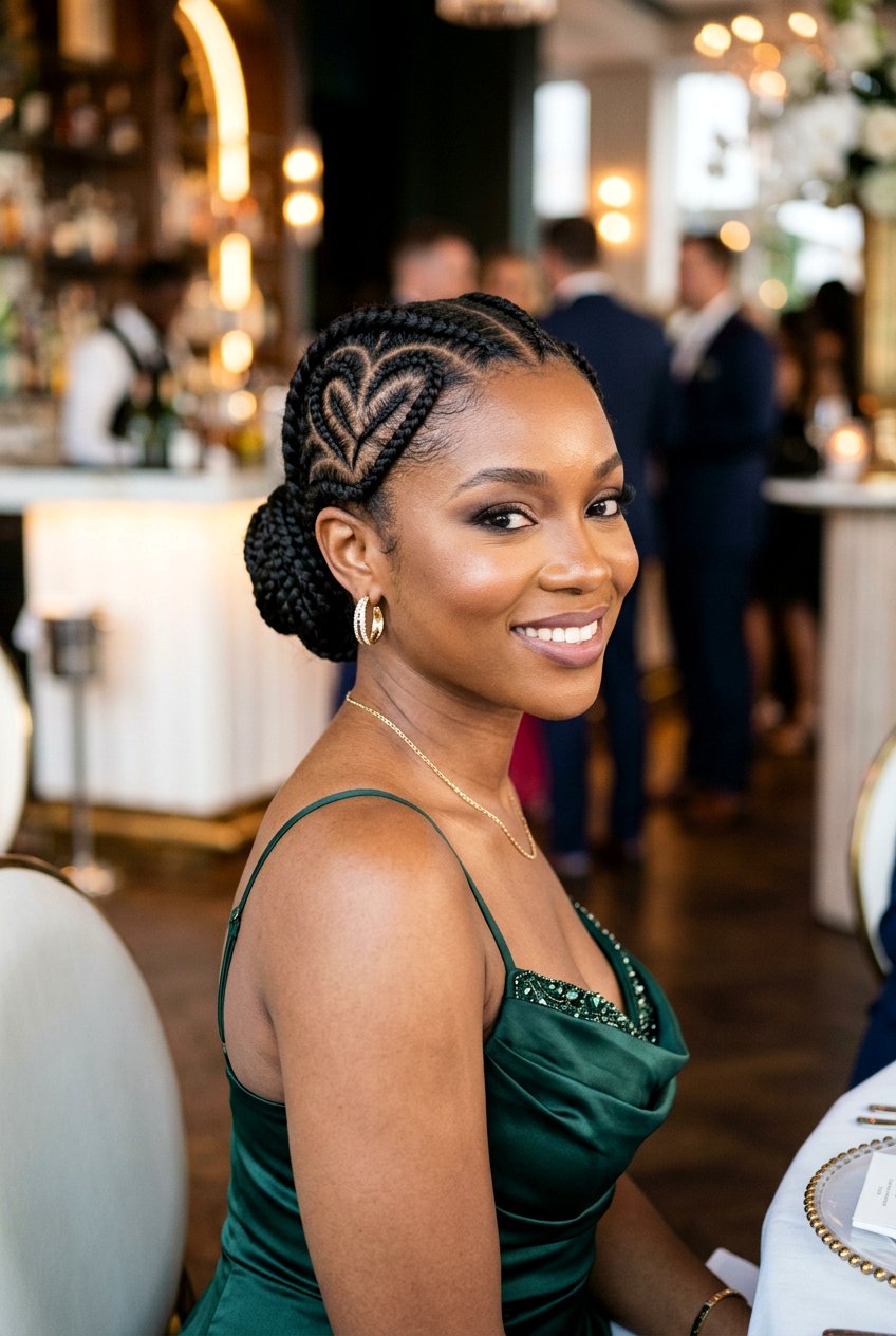 Double Heart Part Braids - 20 heart part braids styles - 20 heart part braids styles