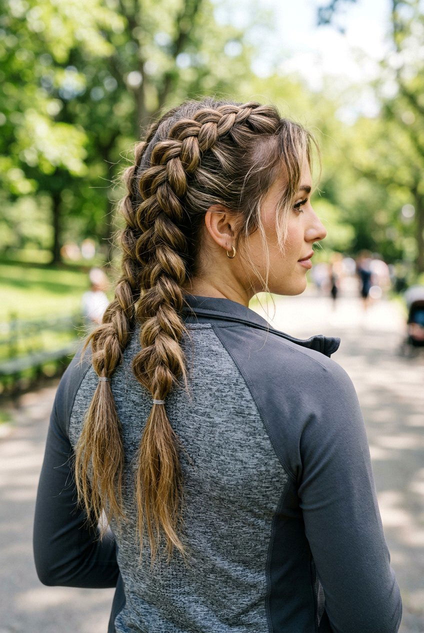 Double Messy Dutch Braid - 20 messy dutch braid hairstyle - 20 messy dutch braid hairstyle