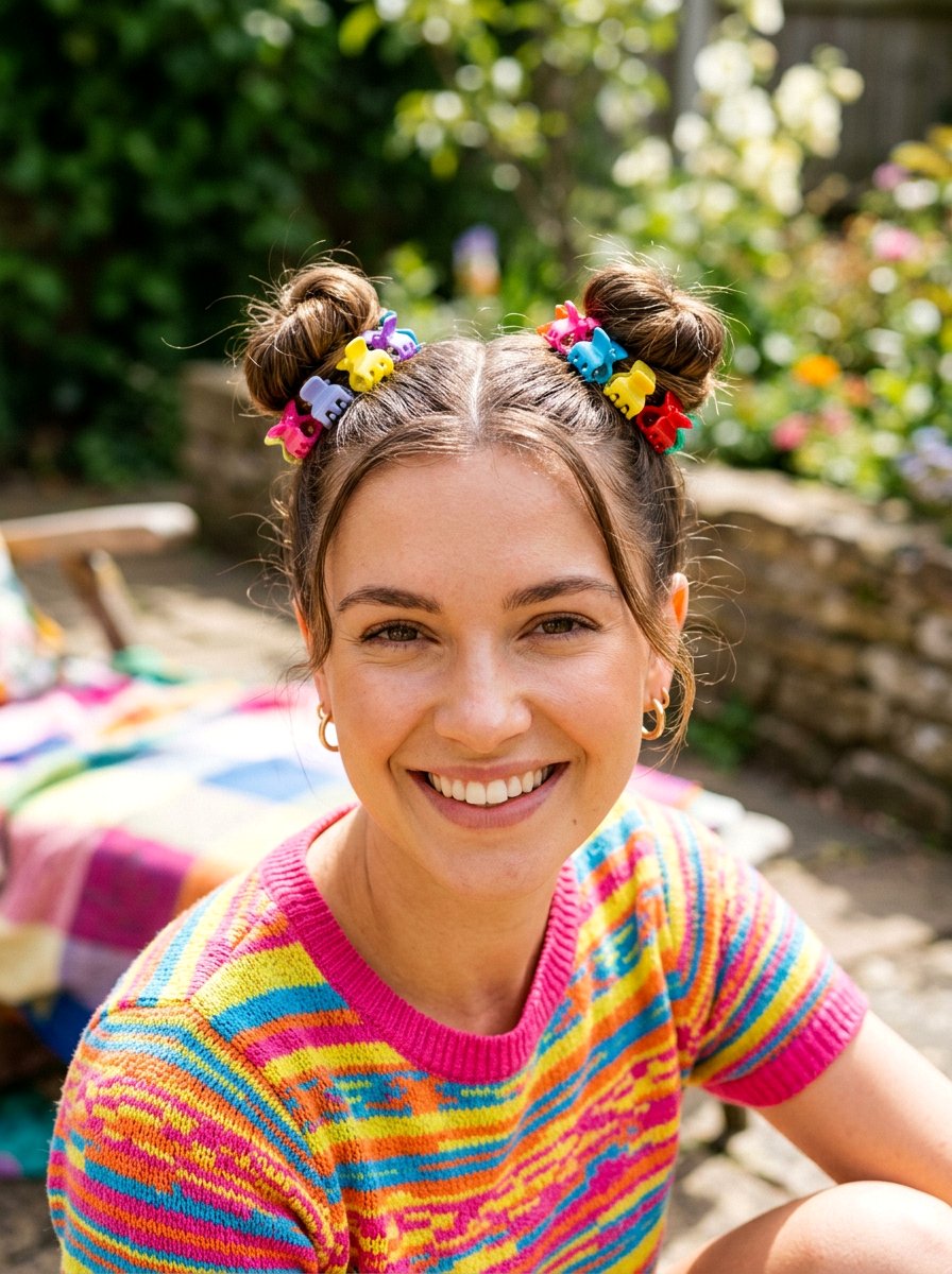 Double Mini Claw Clips - 20 y2k claw clip updo - 20 y2k claw clip updo