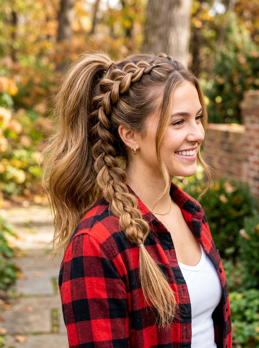 Double Pull Through Braid Ponytail - 20 pull through braid ponytail - 20 pull through braid ponytail