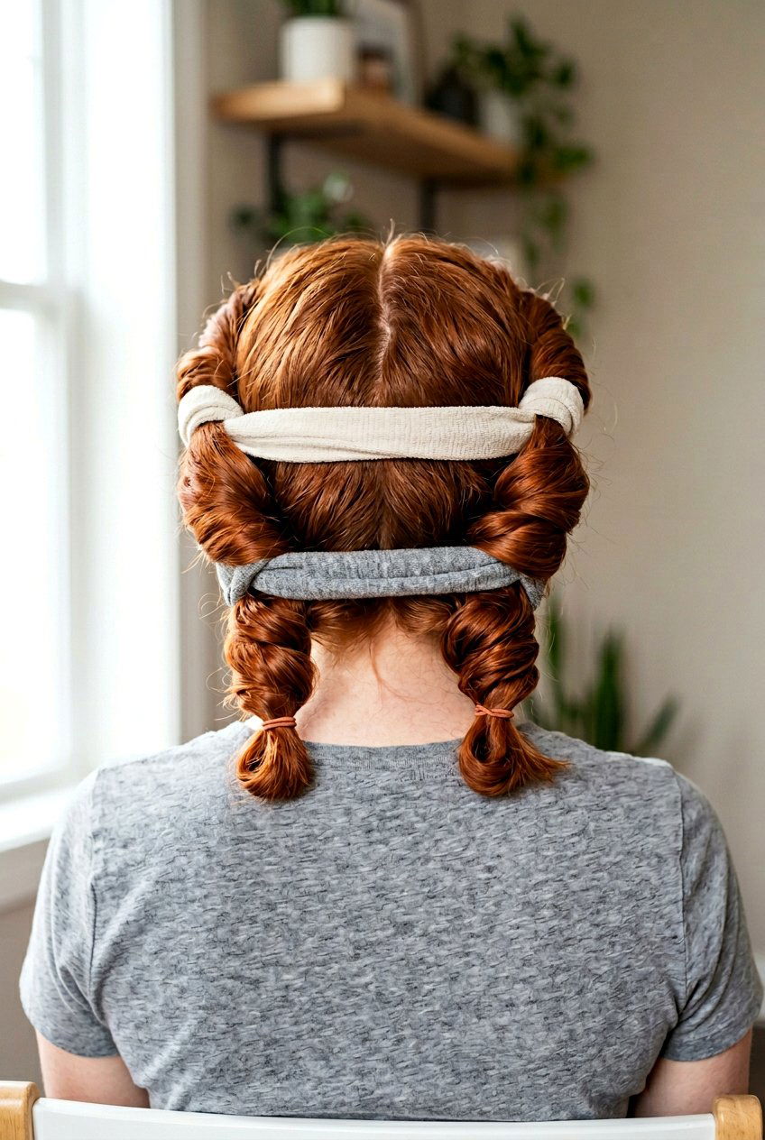 Double Robe Wrap Curls - 20 robe curls for shoulder length hair - 20 robe curls for shoulder length hair