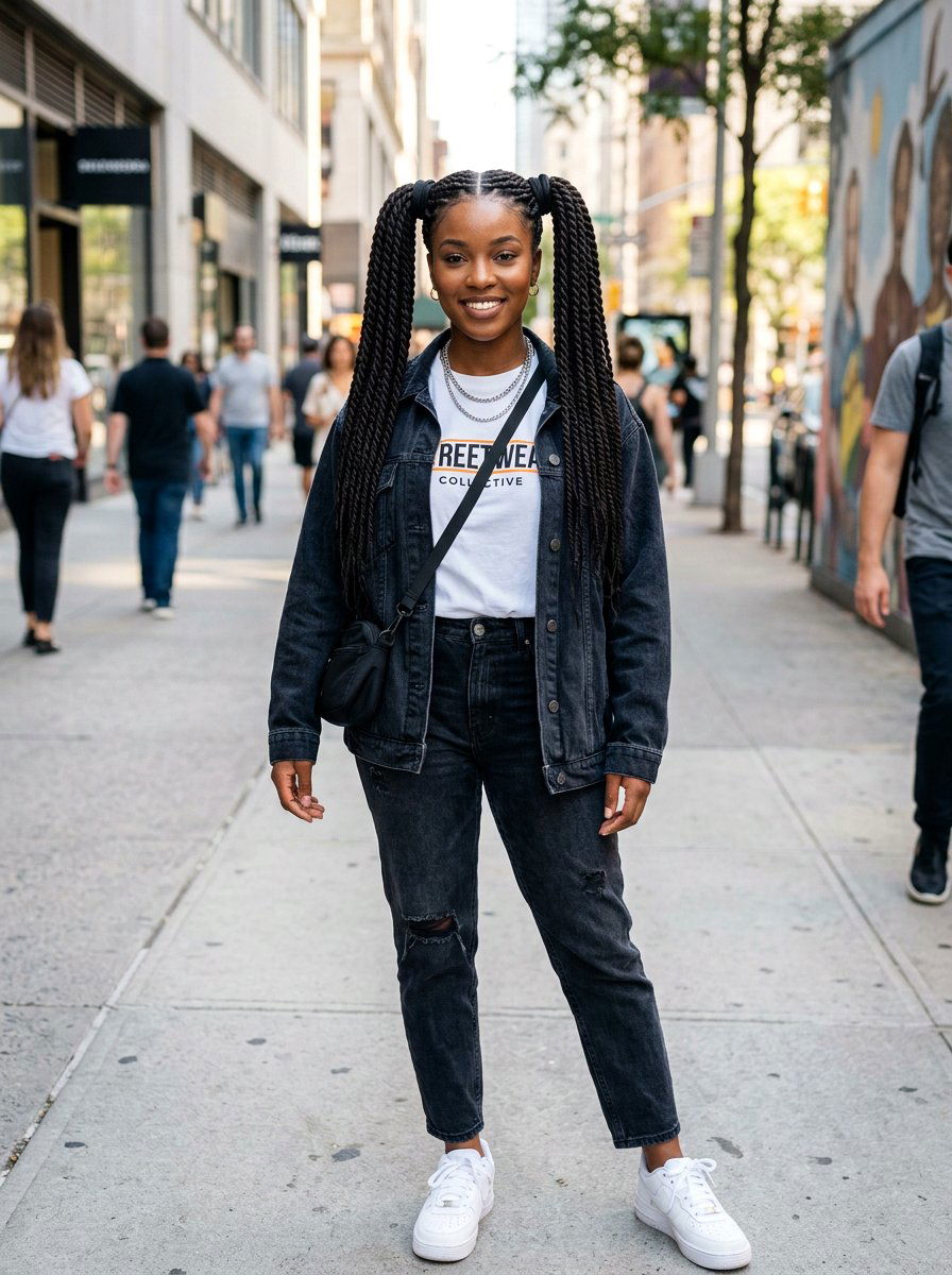 Double Senegalese Twist Ponytail - 20 senegalese twists ponytail - 20 senegalese twists ponytail