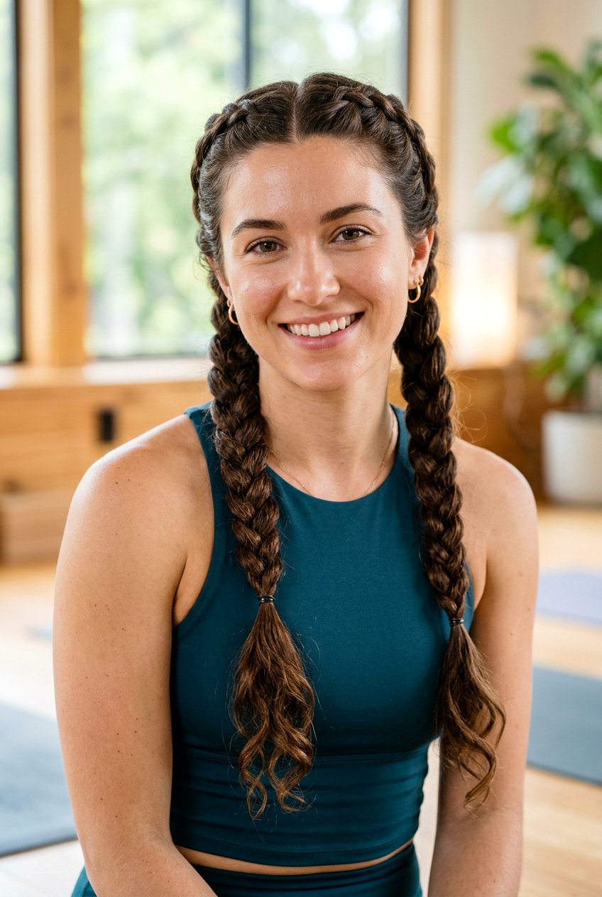 Double Side Braids - 20 easy overnight hairstyle for thick hair - 20 easy overnight hairstyle for thick hair