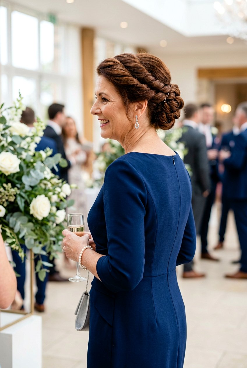 Double Twist Detail - 20 half up hairstyle for mother of the bride - 20 half up hairstyle for mother of the bride