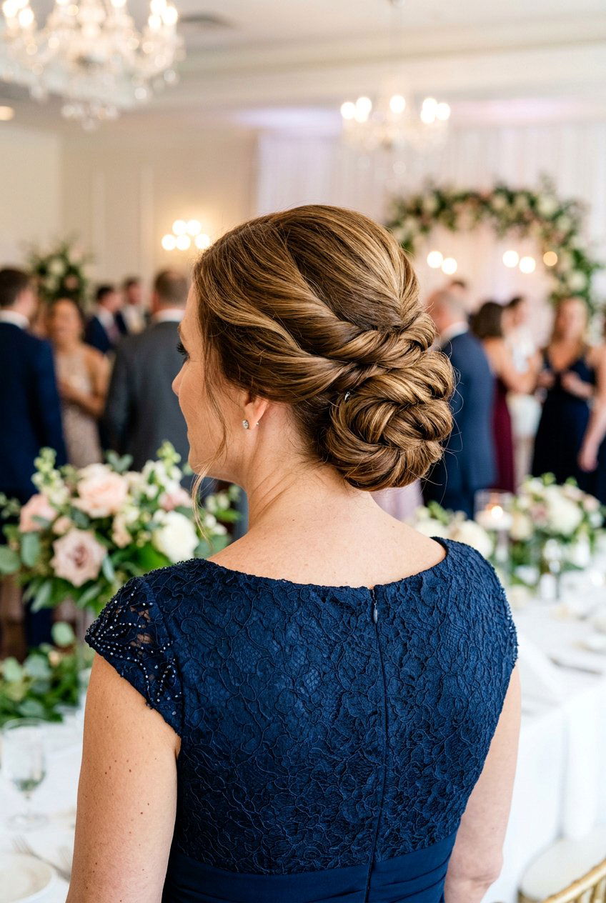 Double Twisted Low Chignon - 20 elegant low chignon for wedding guest - 20 elegant low chignon for wedding guest