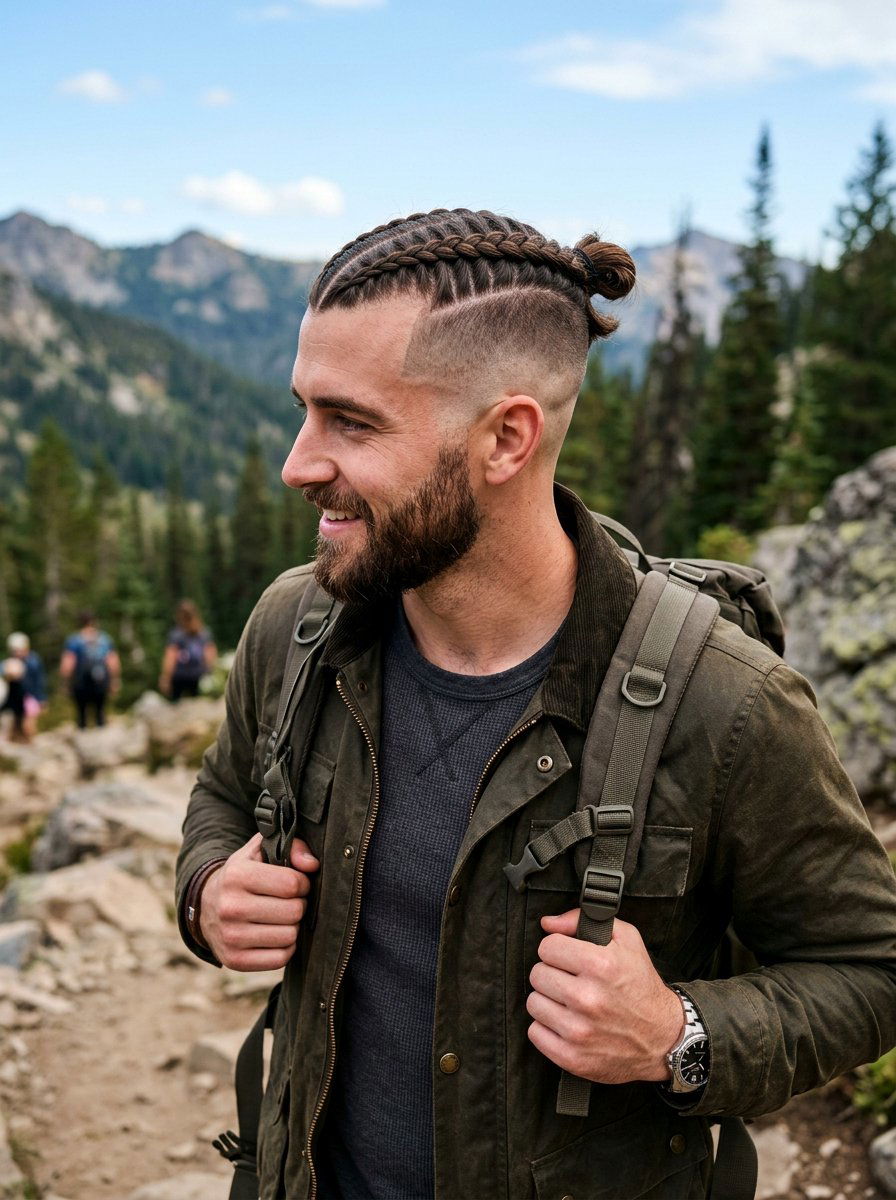 Double Warrior Braid Undercut - 20 viking undercut braid men - 20 viking undercut braid men