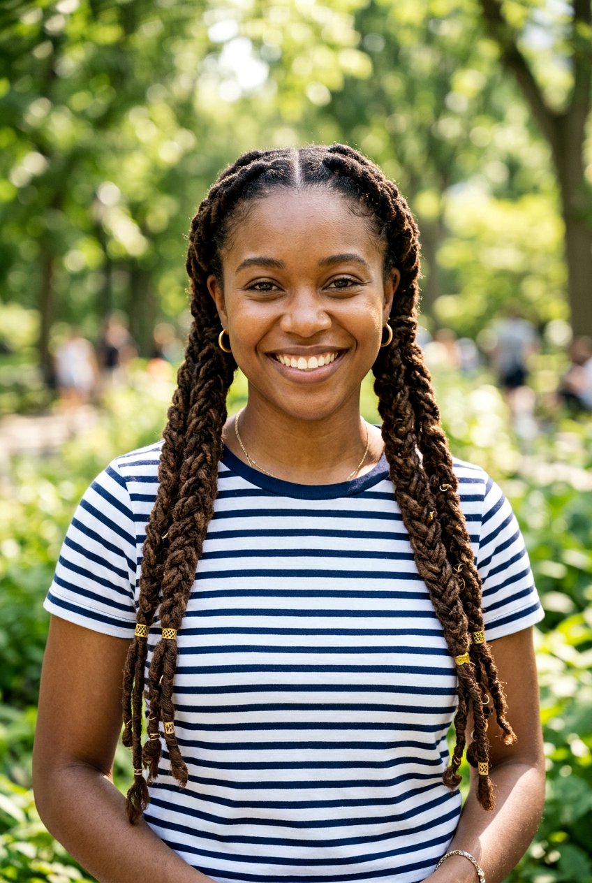 Double braided locs - 20 braided loc styles for women - 20 braided loc styles for women