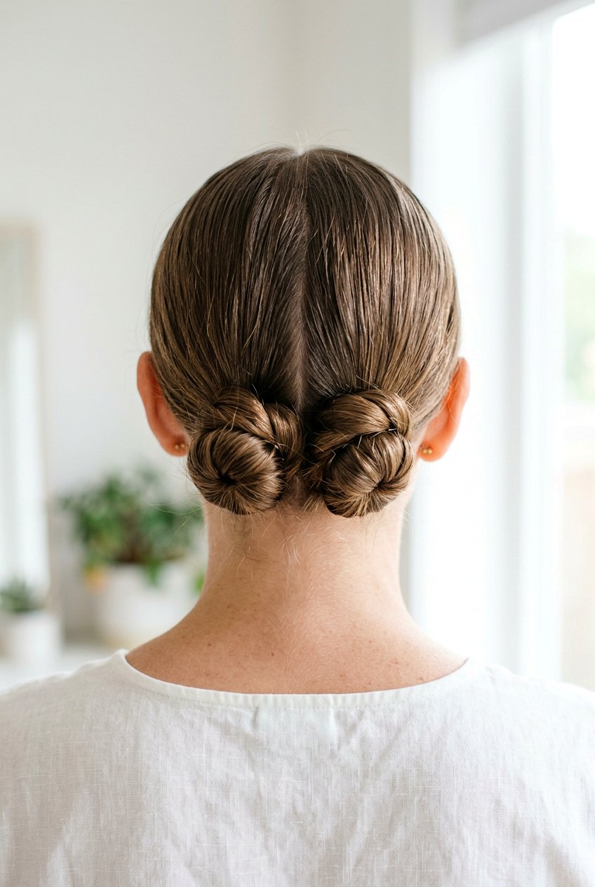 Double low bun - 20 low bun hairstyles - 20 low bun hairstyles