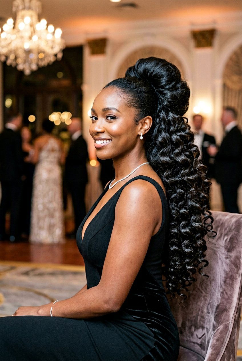 Doughnut Bun Curls - 20 no heat blowout curls hairstyle - 20 no heat blowout curls hairstyle