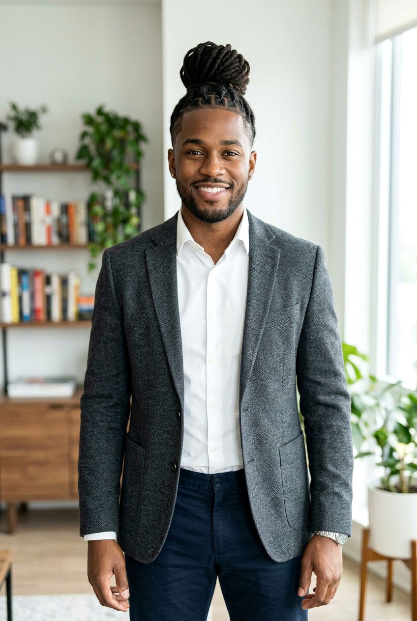 Dreadlock Man Bun - 20 dreadlock styles for black men - 20 dreadlock styles for black men