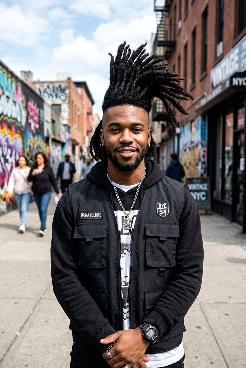 Dreadlock Mohawk - 20 dreadlock styles for black men - 20 dreadlock styles for black men