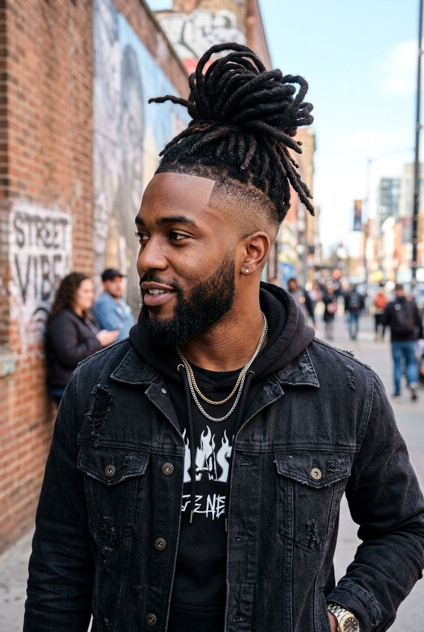 Dreadlocks With Shaved Sides - 20 dreadlock styles for black men - 20 dreadlock styles for black men