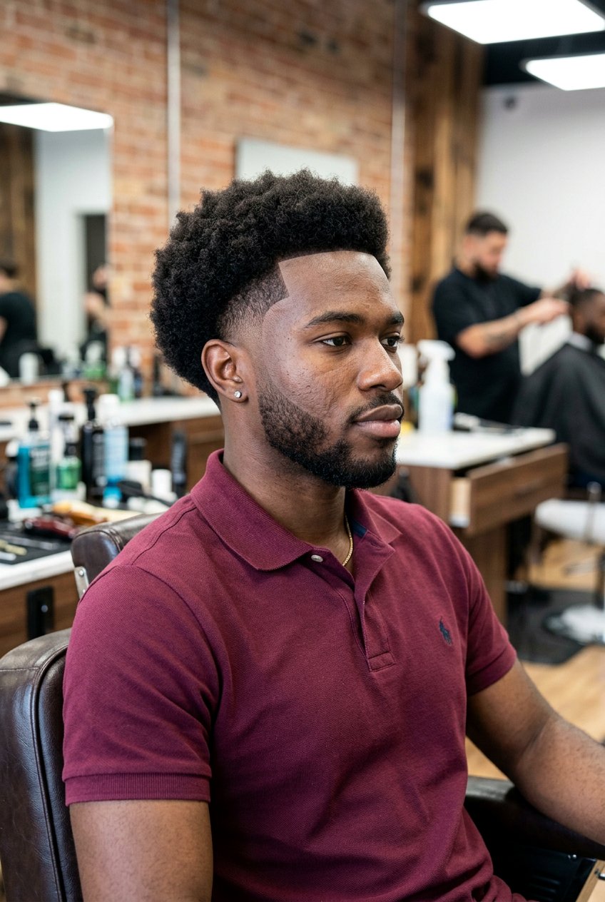 Drop Burst Fade Afro - 20 afro burst fade haircut men - 20 afro burst fade haircut men