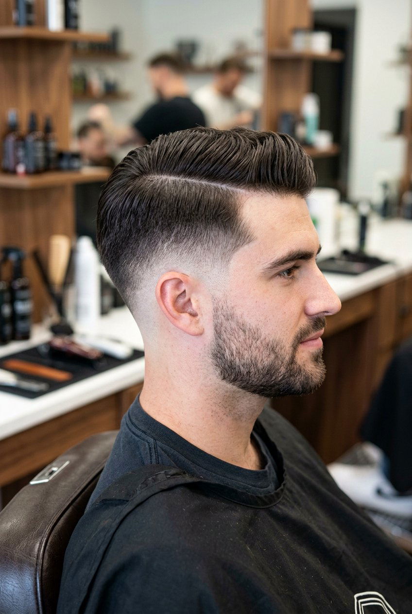 Drop Fade Comb Over - 20 comb over fade haircut - 20 comb over fade haircut