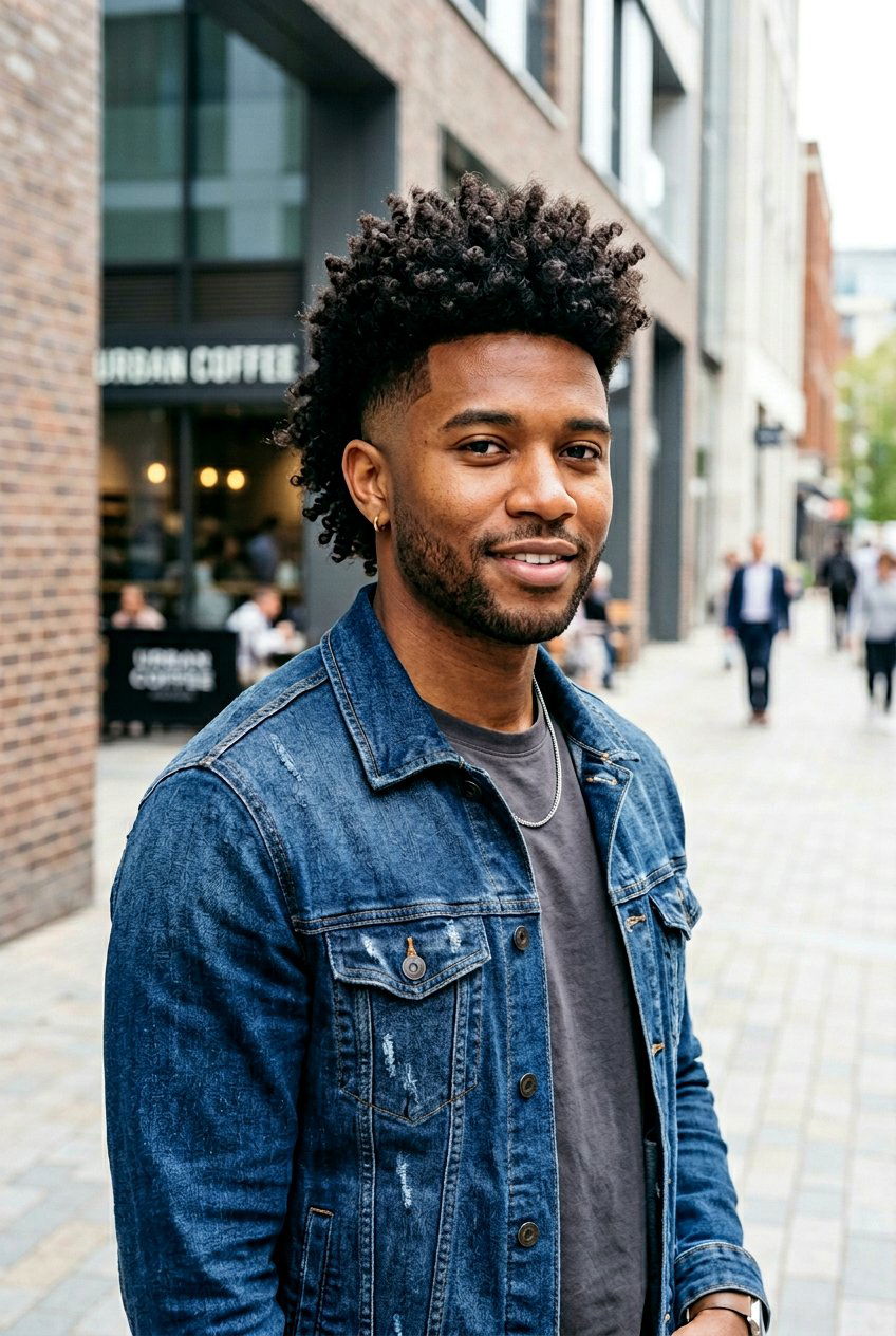 Drop Fade Curly High Top - 20 curly high top fade haircut - 20 curly high top fade haircut