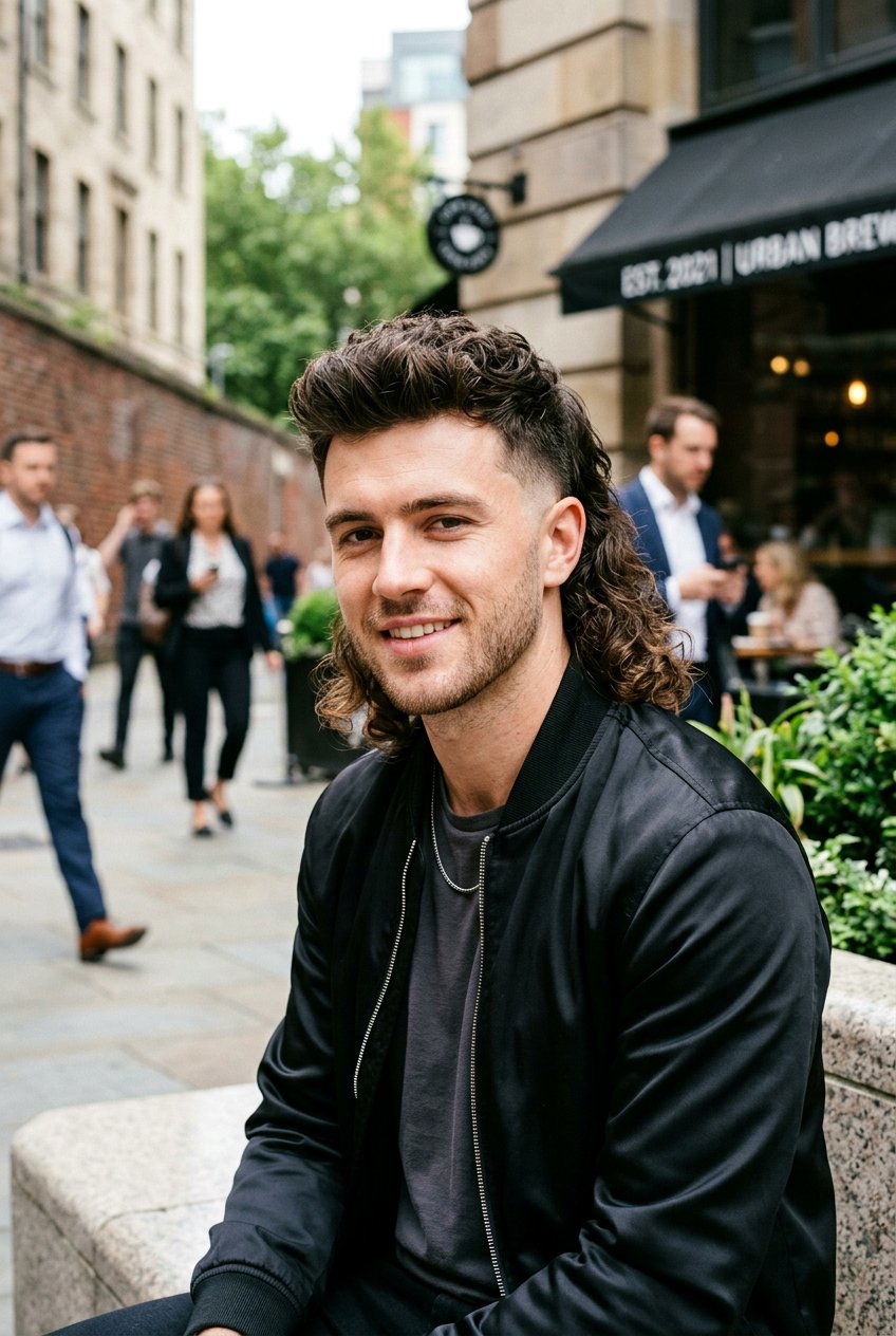 Drop Fade Mullet - 20 modern mullet for wavy hair men - 20 modern mullet for wavy hair men