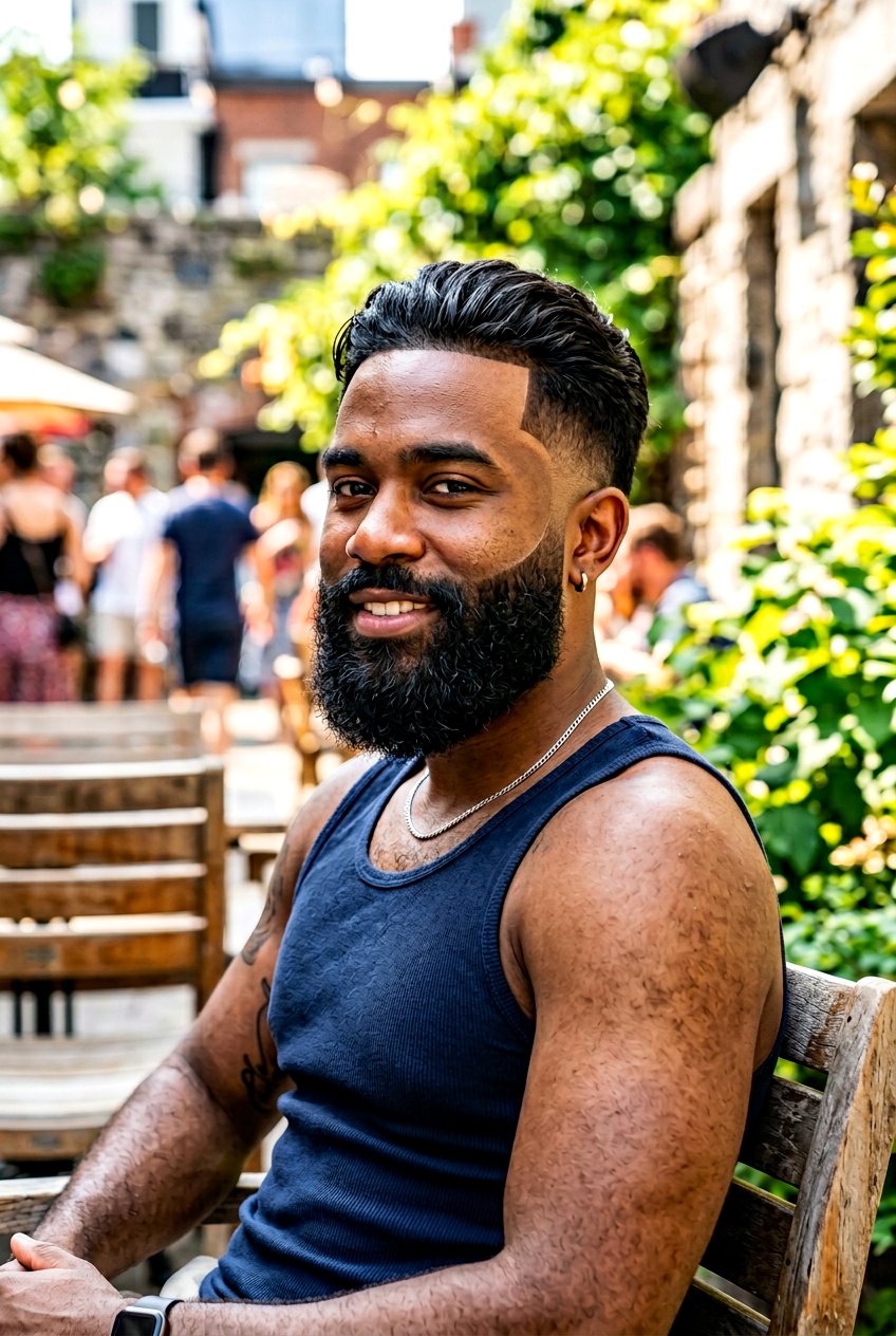 Drop Fade Taper With Thick Beard - 20 men beard fade with taper haircut - 20 men beard fade with taper haircut