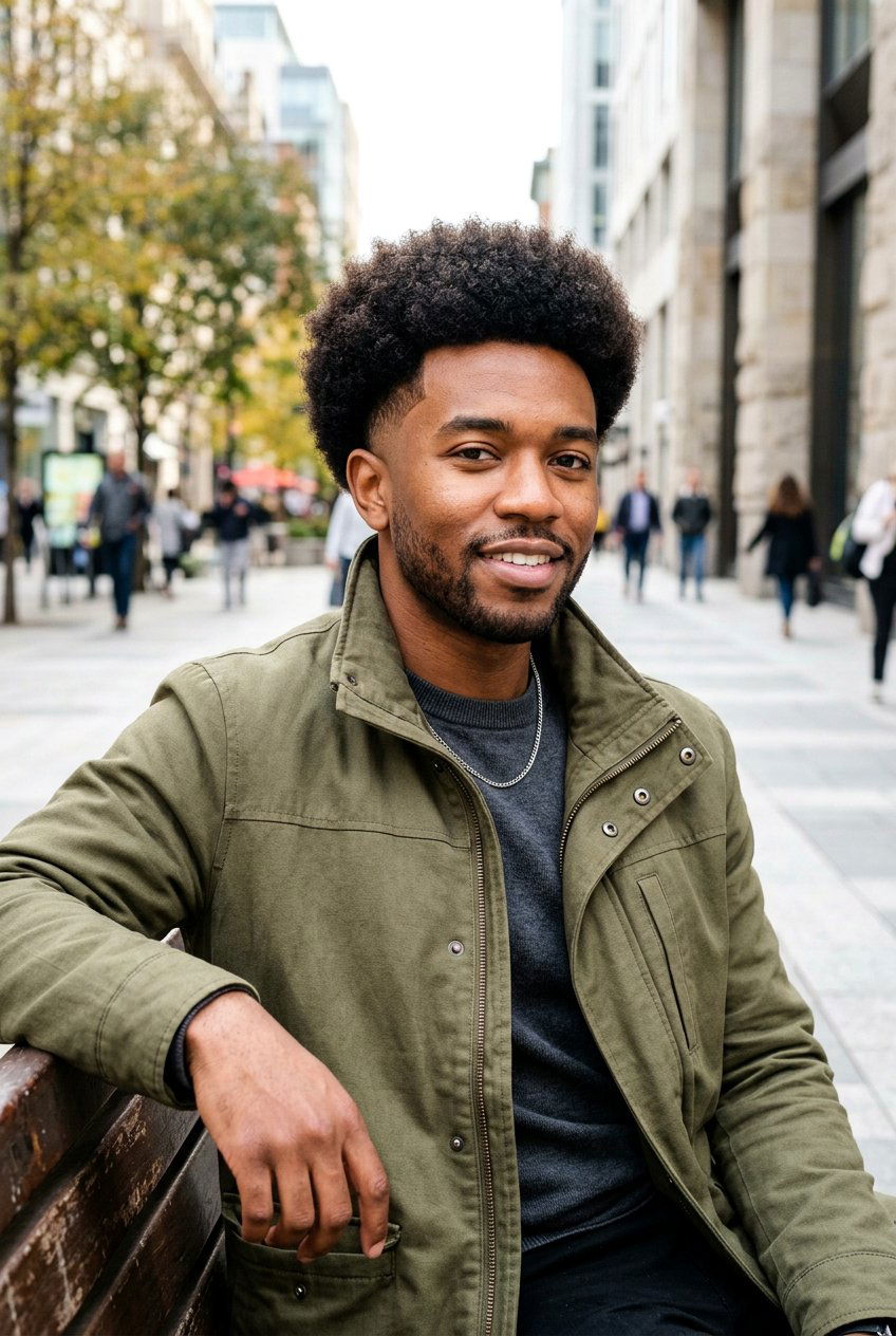 Drop Fade With Afro - 20 drop fade for black men - 20 drop fade for black men