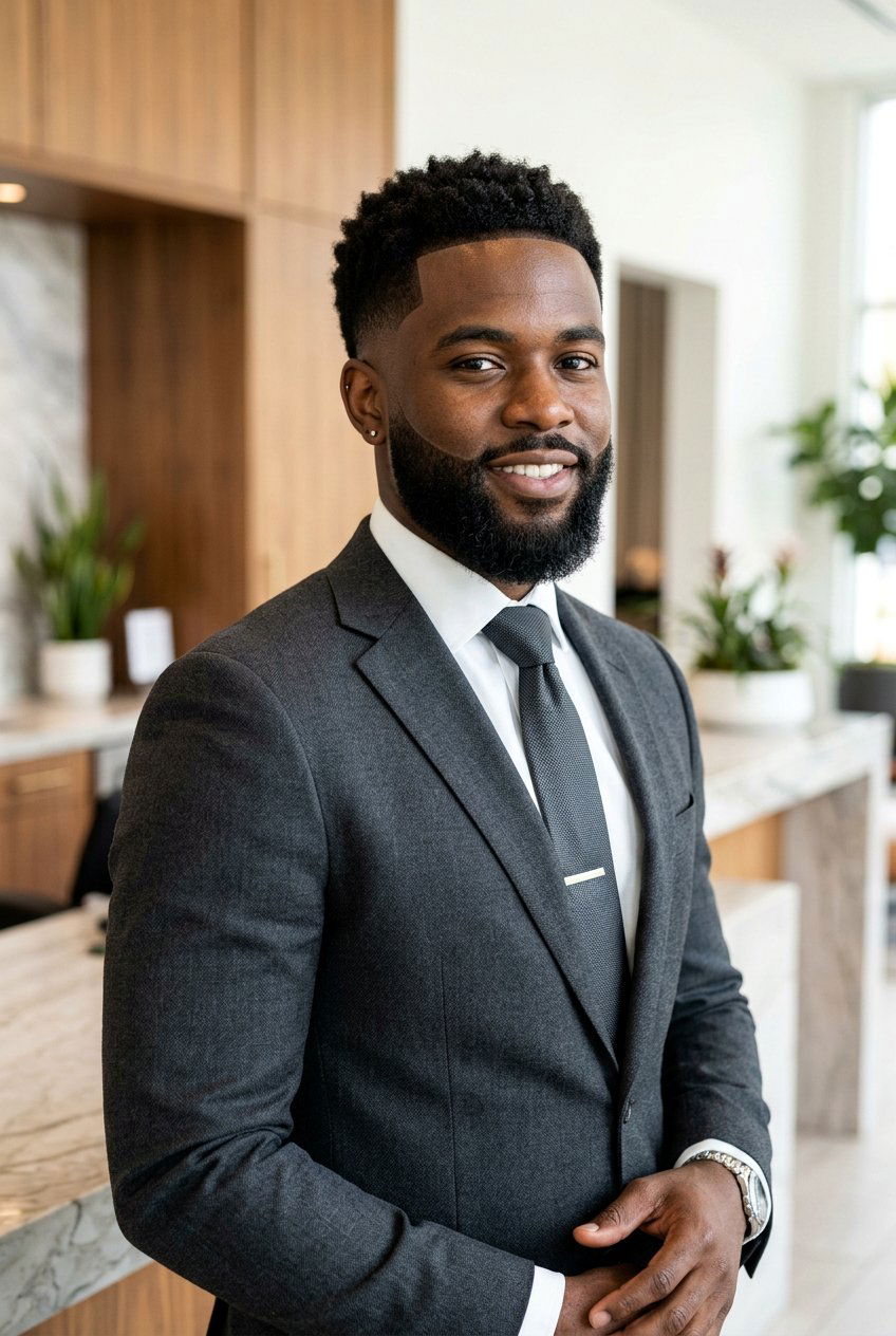 Drop Fade With Beard - 20 drop fade for black men - 20 drop fade for black men