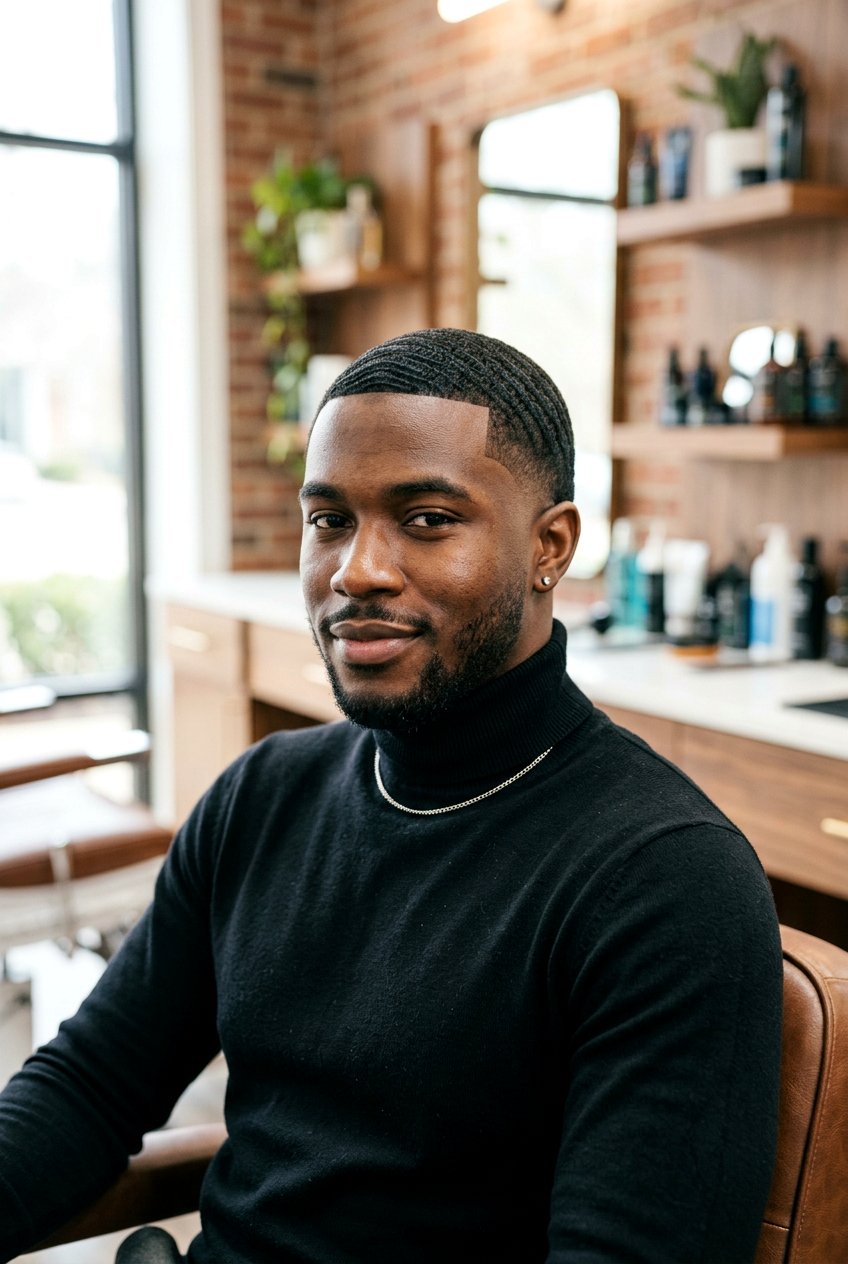 Drop Fade With Waves - 20 drop fade for black men - 20 drop fade for black men