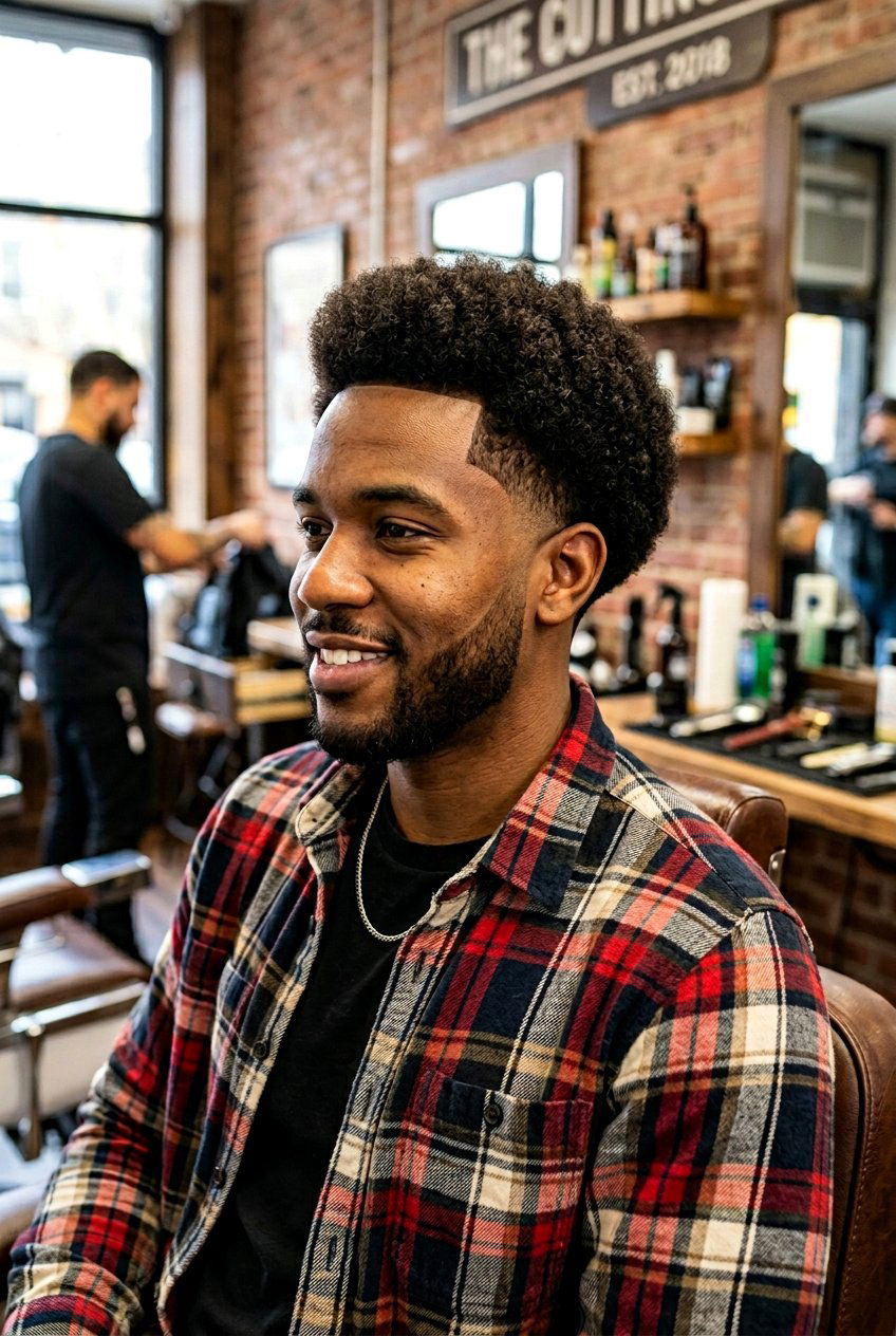 Drop Taper Fade Afro - 20 afro taper fade for black men - 20 afro taper fade for black men