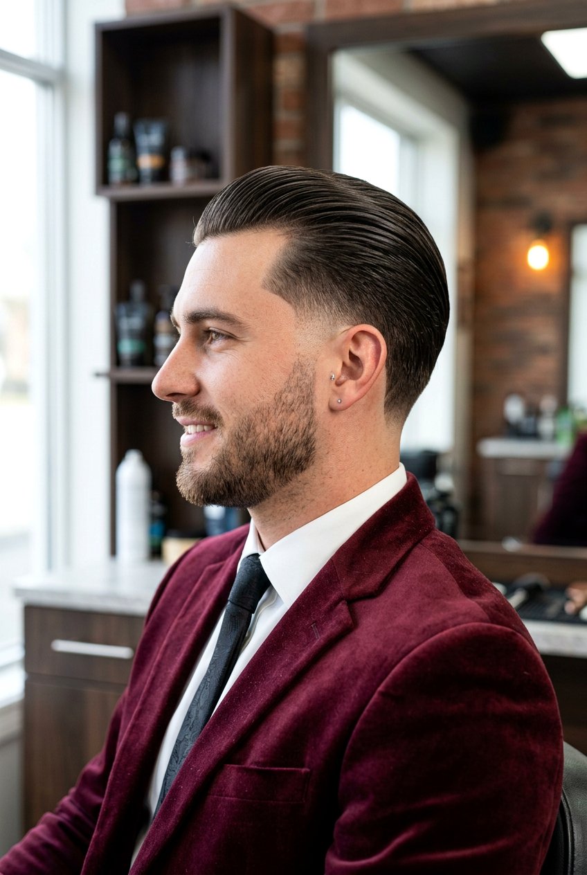 Drop Taper Fade Slick Back Men - 20 slick back taper fade men - 20 slick back taper fade men