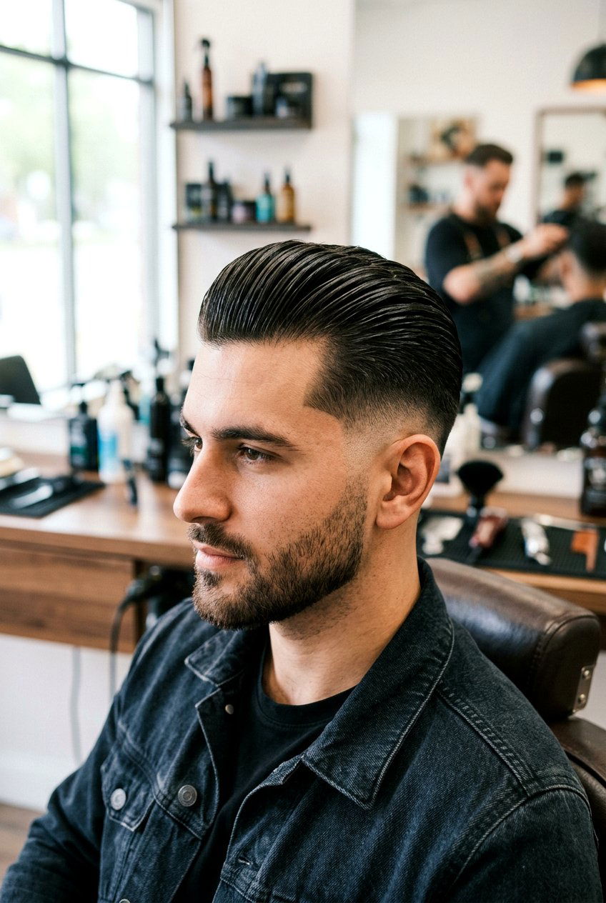 Drop fade slick back - 20 drop fade haircut - 20 drop fade haircut