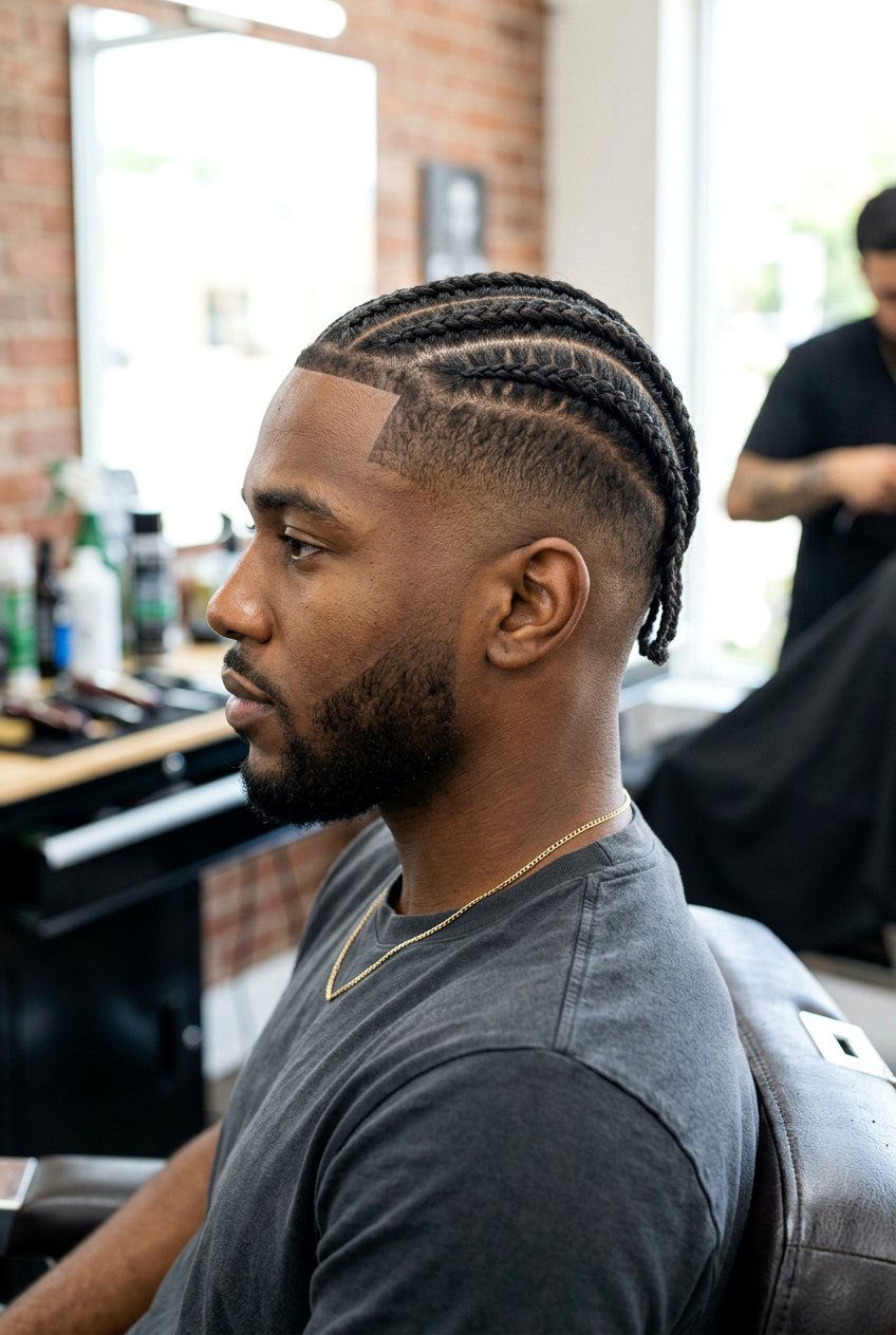Drop fade with braids - 20 drop fade haircut - 20 drop fade haircut