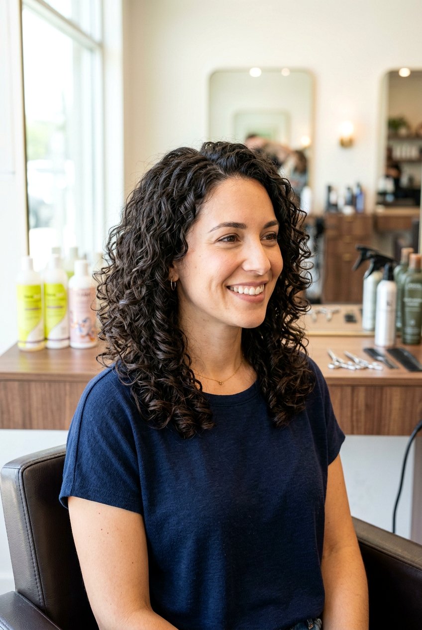 Dry Cut Curly Haircut With Mixed Wet And Dry Technique - 20 dry cut haircut for curls - 20 dry cut haircut for curls