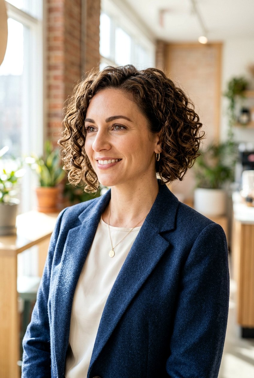 Dry Cut Curly Inverted Bob Haircut - 20 dry cut haircut for curls - 20 dry cut haircut for curls