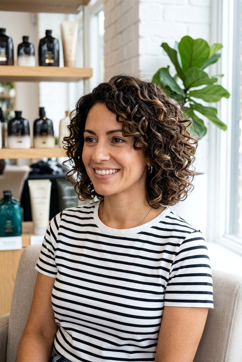 Dry Cut Curly Layered Bob Haircut - 20 dry cut haircut for curls - 20 dry cut haircut for curls