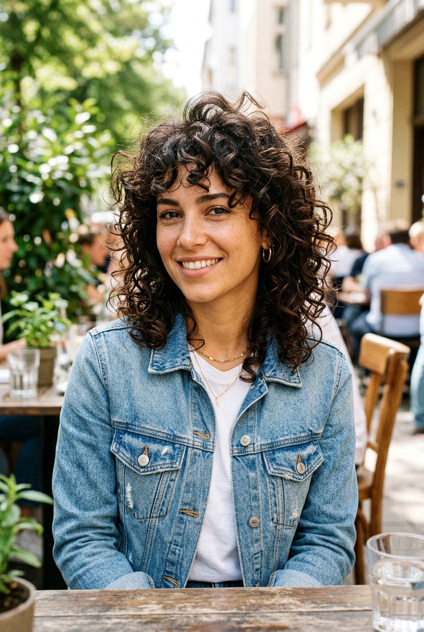 Dry Cut Curly Shag With Face Framing - 20 dry cut haircut for curls - 20 dry cut haircut for curls