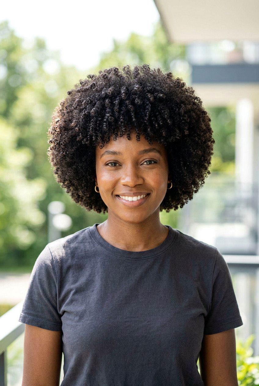 Dry Cut Rounded Curly Afro - 20 dry cut haircut for curls - 20 dry cut haircut for curls