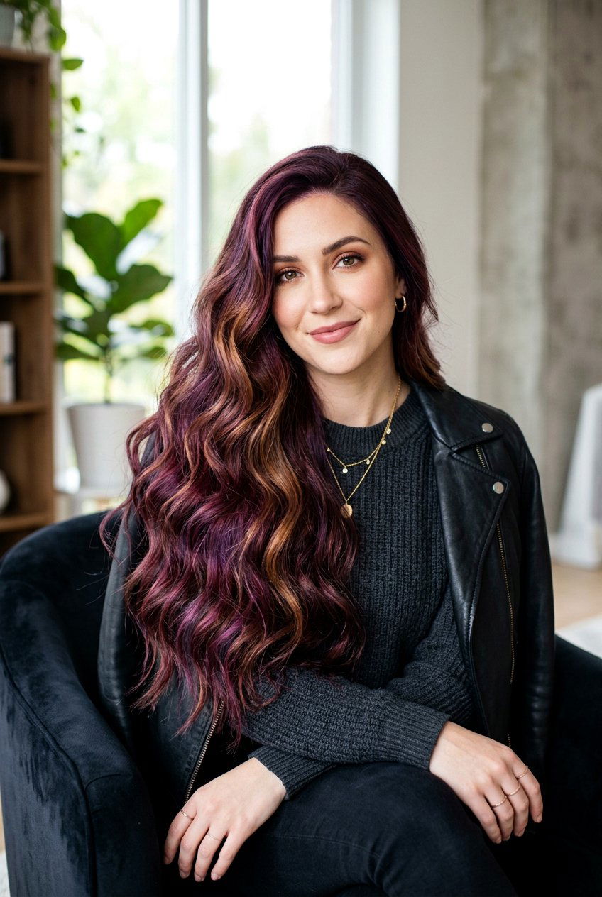 Dusky Sunset Hair - 20 sunset hair color ideas - 20 sunset hair color ideas