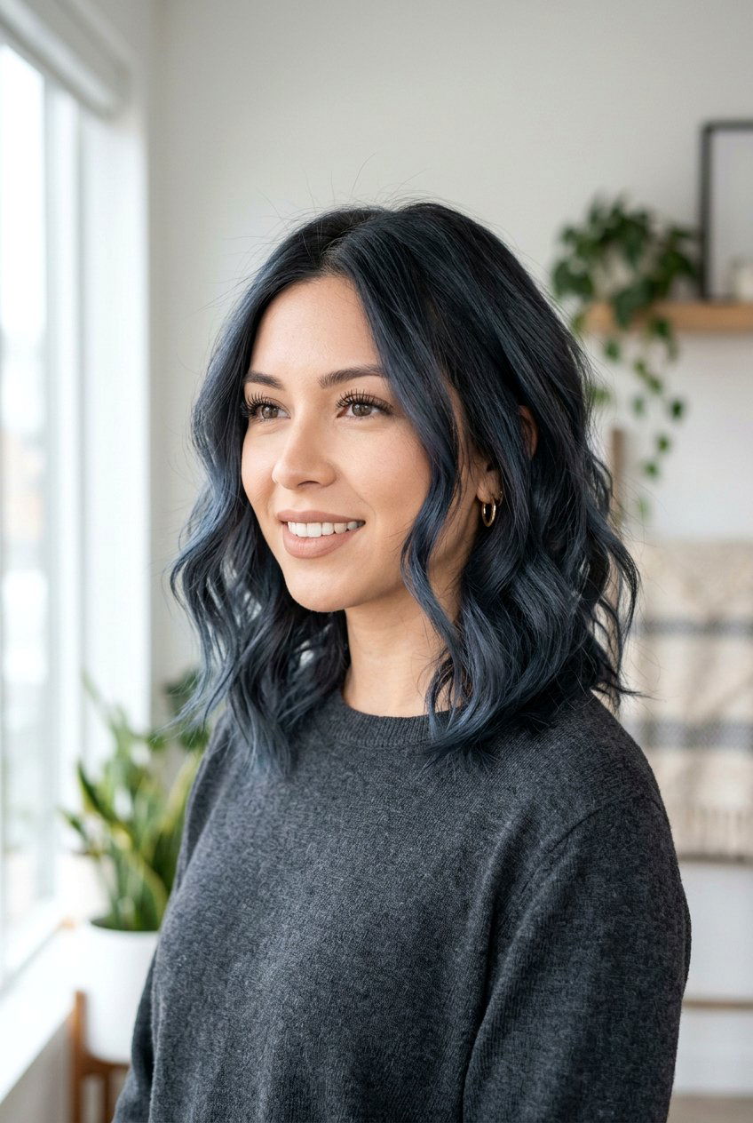 Dusty Blue Black - 20 blue black hair color - 20 blue black hair color